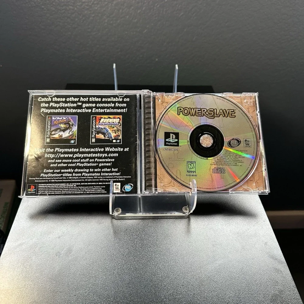 Powerslave (Sony PlayStation 1, 1996) Complete CIB Excellent Condition